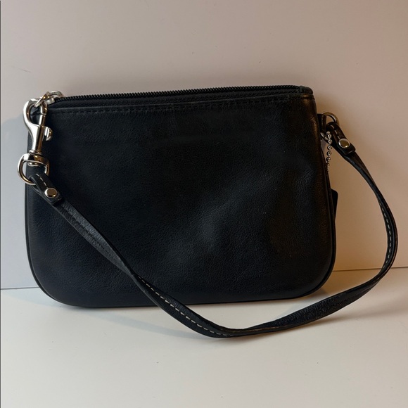 Coach Black Leather Wristlet - Picture 4 of 6
